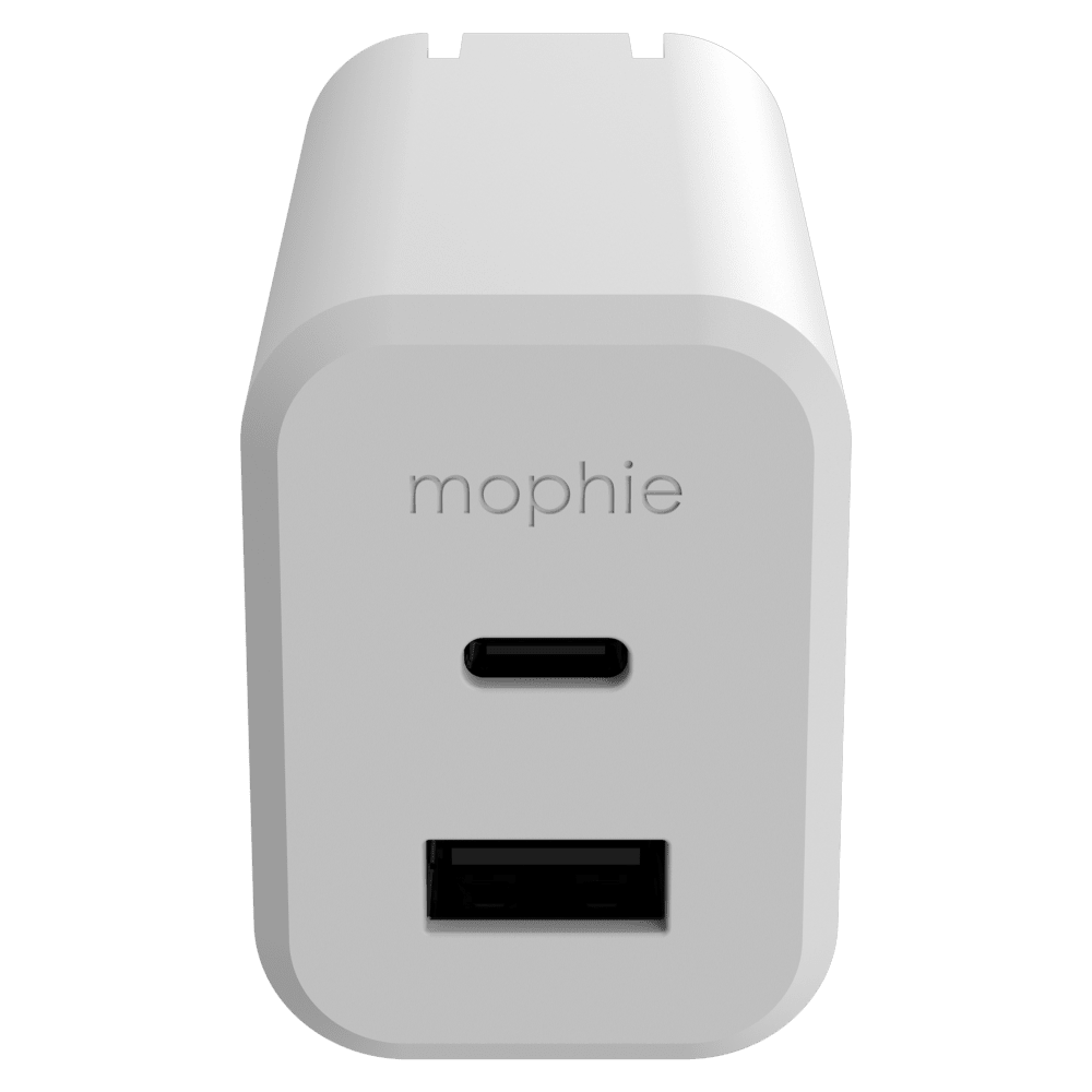 mophie 42W GaN Dual Port USB C and USB A Wall Charger by mophie