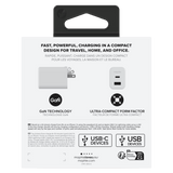 mophie 42W GaN Dual Port USB C and USB A Wall Charger by mophie
