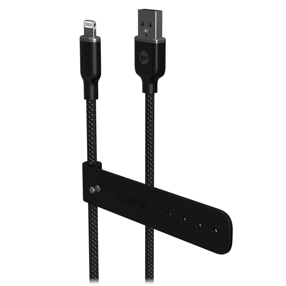 mophie USB A to Apple Lightning 3ft Black by mophie