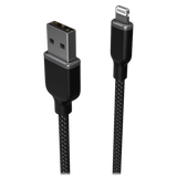 mophie USB A to Apple Lightning 3ft Black by mophie