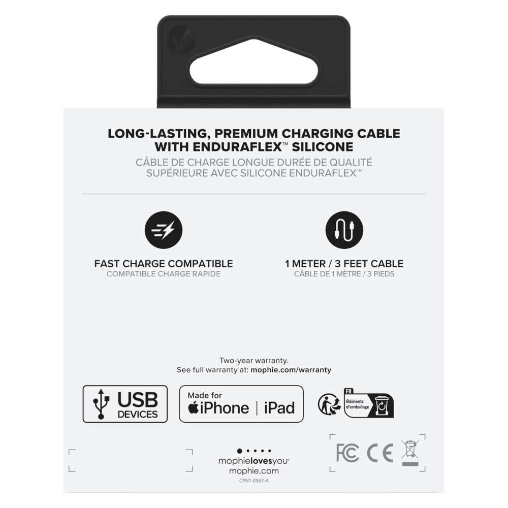 mophie USB A to Apple Lightning Cable 6ft by mophie