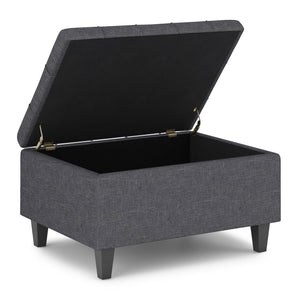 Harrison - Upholstered Coffee Table Storage Ottoman by Couch.com