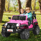 12V 2-Seater Ride on Car Truck with Remote Control and Storage Room-White