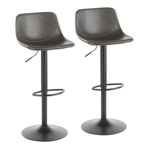 Duke - Industrial Adjustable Barstool (Set of 2) by Couch.com