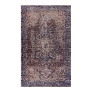 Maval - 3' X 5' Washable Area Rug - Burgundy by Couch.com