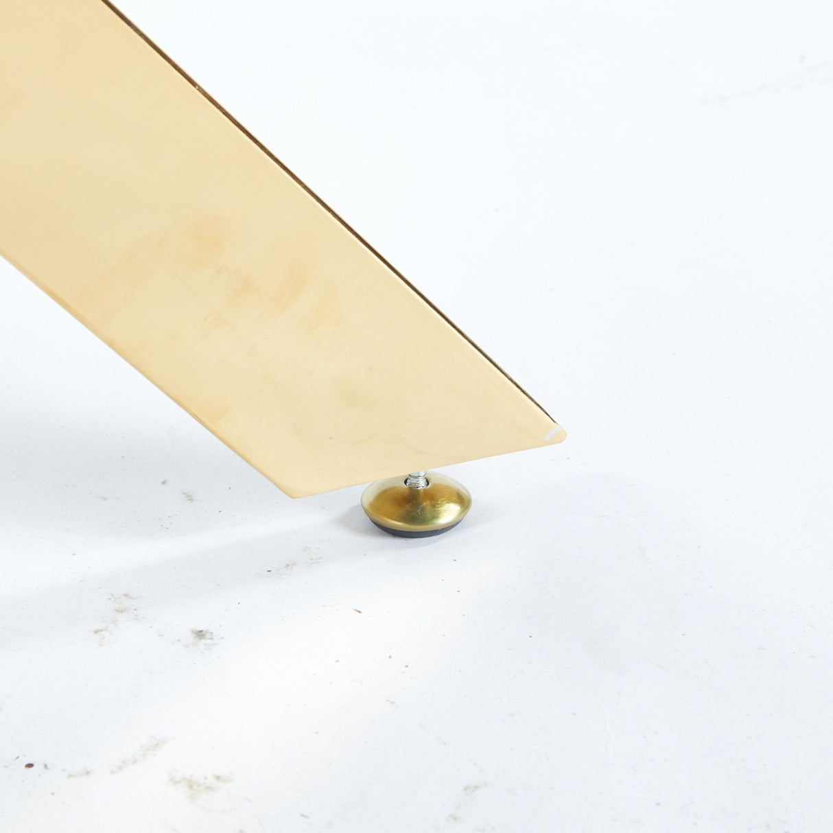 Dining Table With Cross Metal Leg And Tempered Glass, Modern Space Saving Kitchen Table For Living Room Legs, Square Table by Couch.com