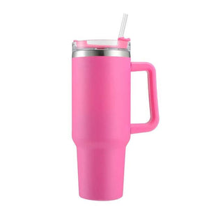 40oz Reusable Vacuum Tumbler with Insulated Double Wall and Cup Handle