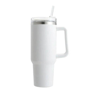 40oz Reusable Vacuum Tumbler with Insulated Double Wall and Cup Handle