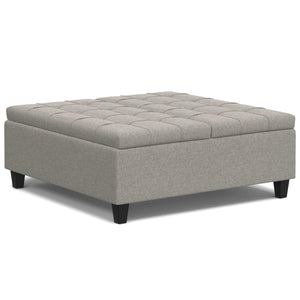 Harrison - Upholstered Coffee Table Storage Ottoman by Couch.com