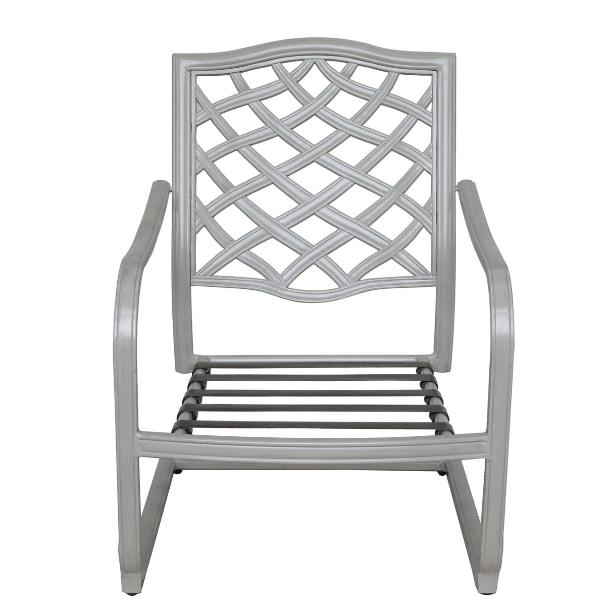 Outdoor Aluminum C Spring Chair (Set of 2) - Basalt by Couch.com