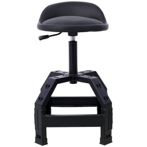 Pneumatic 360 Degree Swivel Stool, Mechanics Rolling Creeper Seat, Heavy Duty Mechanics Stool by Couch.com