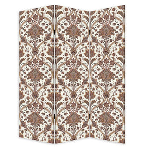 72" Green Folding Three Panel Screen Room Divider