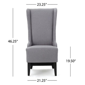 Alight Upholstered Dining Chair With High Back And Birch Wood Legs (Set of 2)