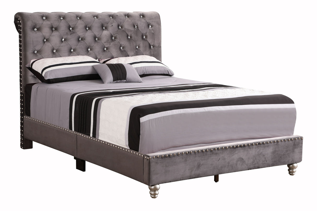 Elegant Transitional Upholstered Bed by Couch.com