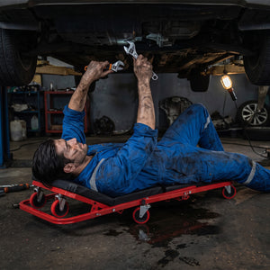 41" Foldable Mechanic Creeper with 450 LBS Capacity-Red