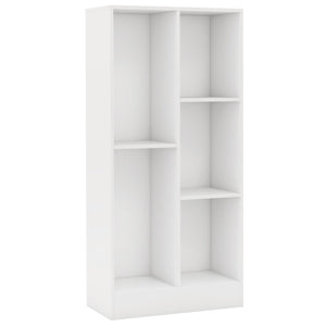 41 Inches 5-Cube Floor Bookcase with 2 Anti-Tipping Kits-White