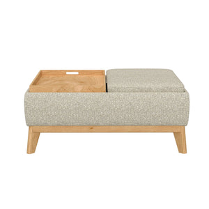 Revel - Reversible Tray Ottoman - Tan by Couch.com