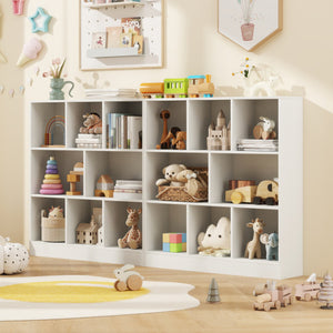 41 Inches 8-Cube Freestanding Bookcase for Kids-White