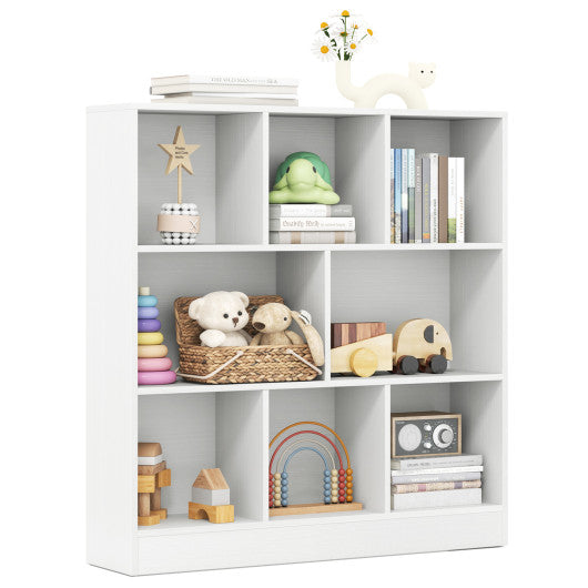 41 Inches 8-Cube Freestanding Bookcase for Kids-White