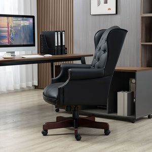 Executive Office Chair, High Back Reclining Comfortable Desk Chair With Smooth Glide Caster Wheels by Couch.com