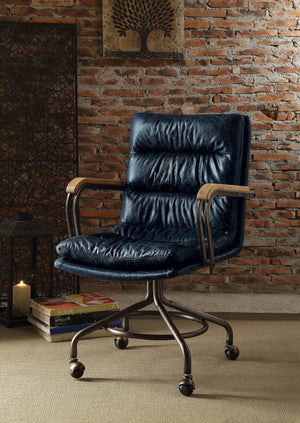 Harith - Retro Top Grain Leather Office Chair by Couch.com
