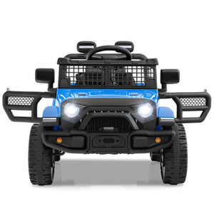 12V Kids Ride on Truck Car Battery Powered Electric Vehicle-Navy