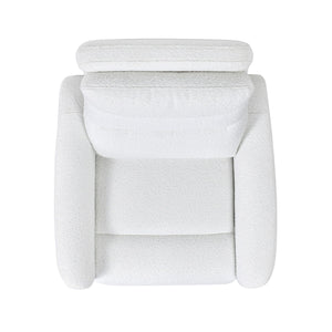 Bloomy - High Back Power Recliner Motion Chair - Chiffon White by Couch.com