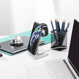 3-in-1 Fast Wireless Charging Stand for Phones, Apple Watch & AirPods by Infinite Basics