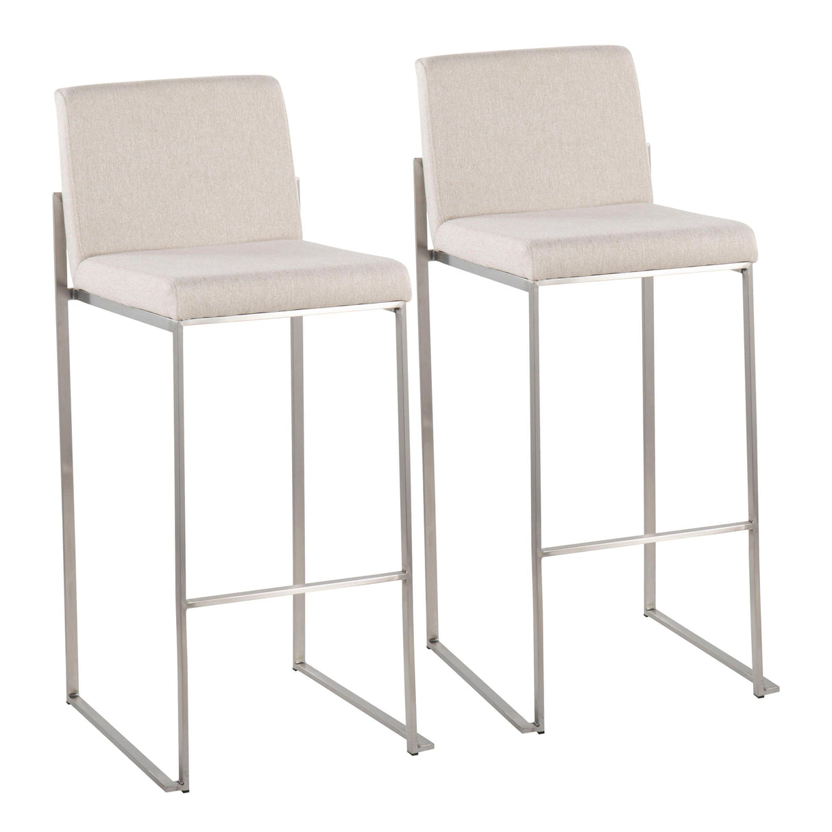 Fuji - Contemporary And Modern Elegance High Back Barstool by Couch.com