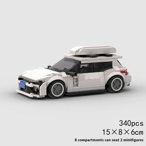 Small Particle Moc City Vehicle Race Model Puzzle