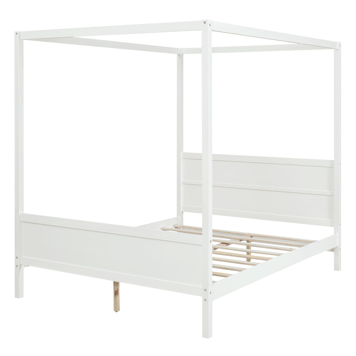 Canopy Platform Bed With Headboard And Footboard, Slat Support Leg by Couch.com
