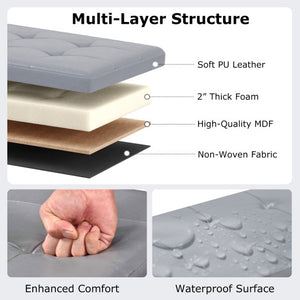 47" Children Bookcase Toy Storage Organizer Versatile Storage Cabinet-White