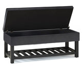 Cosmopolitan - Storage Ottoman Bench With Open Bottom by Couch.com