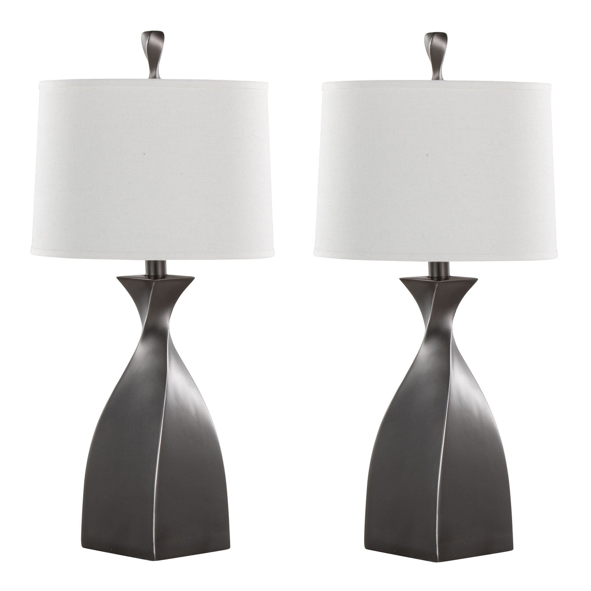 Curvo - Contemporary Polyresin Table Lamp (Set of 2) by Couch.com
