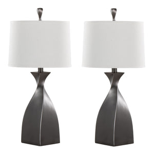 Curvo - Contemporary Polyresin Table Lamp (Set of 2) by Couch.com