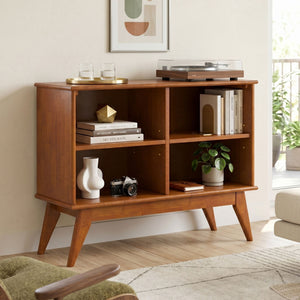 Draper - Handcrafted Low Bookcase