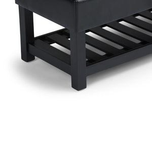 Saxon - Upholstered Transitional Storage Ottoman Bench by Couch.com