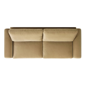 Mason - Arched Arm Sofa - Camel Brown Beige by Couch.com