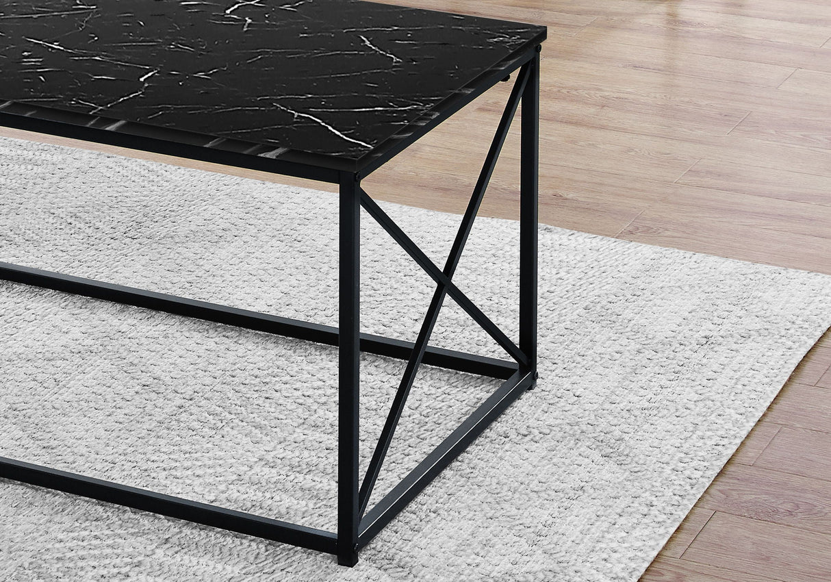 Table Set, Coffee, End, Side, Accent, Living Room, Marble Look Laminate, Contemporary & Modern (Set of 3) by Couch.com