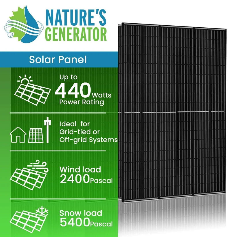 440 Watt Monocrystalline Solar Panel (4 Pack)