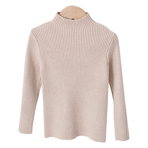 Children's Mock Neck Sweater Knitwear Top