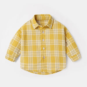 Fashion Men's Spring And Autumn Lattice Shirt