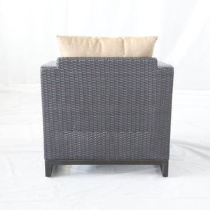 Comal - Outdoor Furniture, Wicker Chairs With Cushions (Set of 2) - Beige / Chocolate by Couch.com