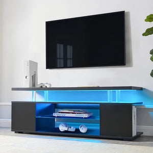 TV Stant With LED And Large Side Cabinet by Couch.com
