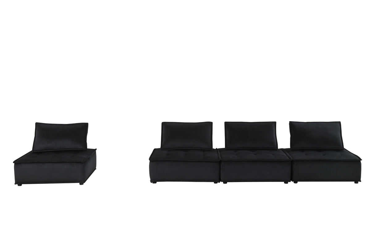 Anna - Soft Velvet Modular Sofa by Couch.com