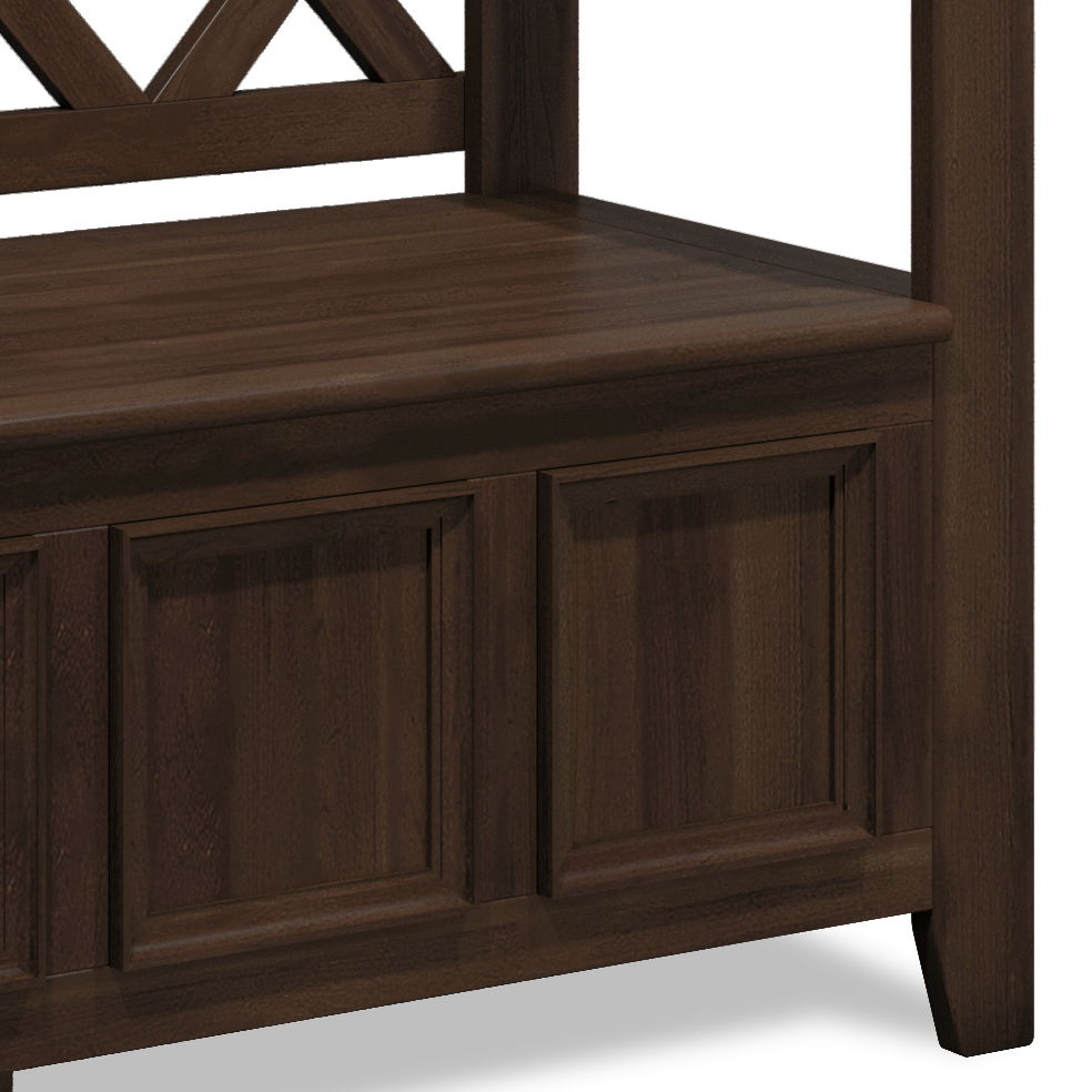 Amherst - Entryway Storage Bench - Natural Aged Brown by Couch.com