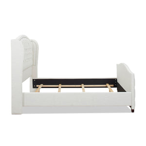 Marcella - Upholstered Shelter Headboard Bed Set by Couch.com