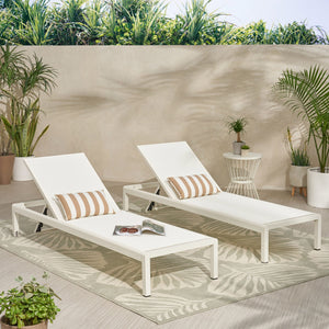 Outdoor Patio Chaise Lounge With 5 Reclining Positions by Couch.com