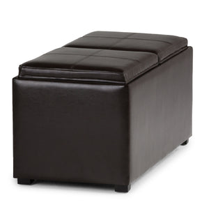 Avalon - 5 Piece Storage Ottoman, Contemporary by Couch.com