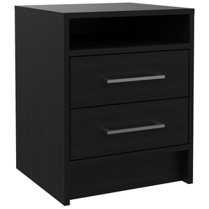 20" Wood Two Drawer Nightstand